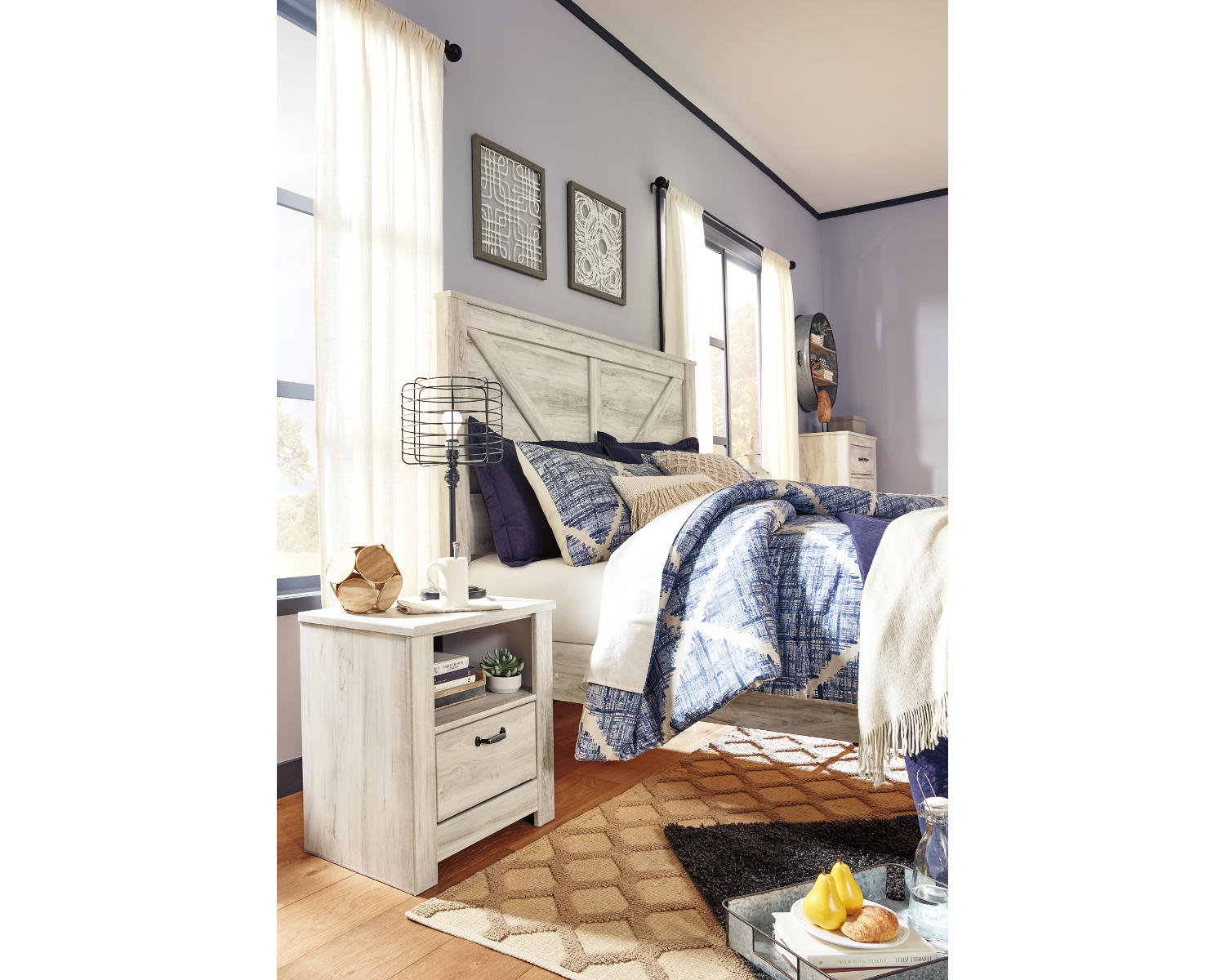 Bellaby King Crossbuck Panel Bed