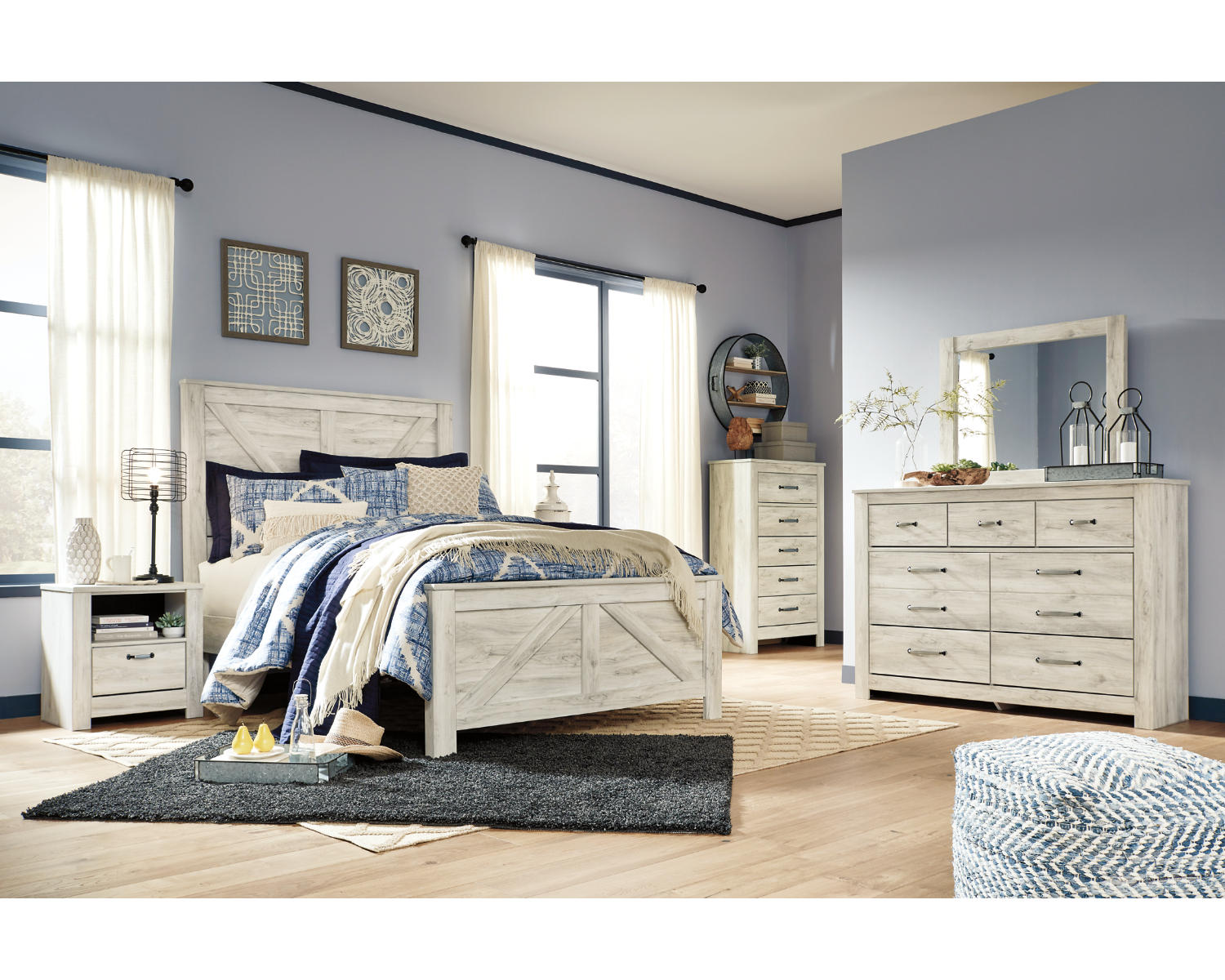 Bellaby Queen Crossbuck Panel Bed