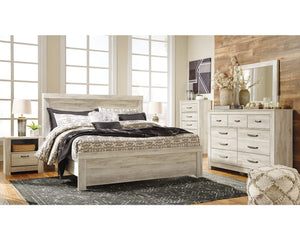 Bellaby King Panel Bed, Dresser, Mirror and 2 Nightstands