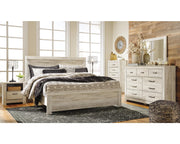 Bellaby King Panel Bed, Dresser, Mirror, Chest and 2 Nightstands