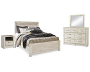 Bellaby Queen Panel Bed, Dresser, Mirror, and Nightstand