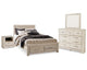 Bellaby Queen Panel Storage Bed, Dresser, Mirror and Nightstand