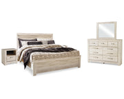 Bellaby King Panel Bed, Dresser, Mirror and 2 Nightstands