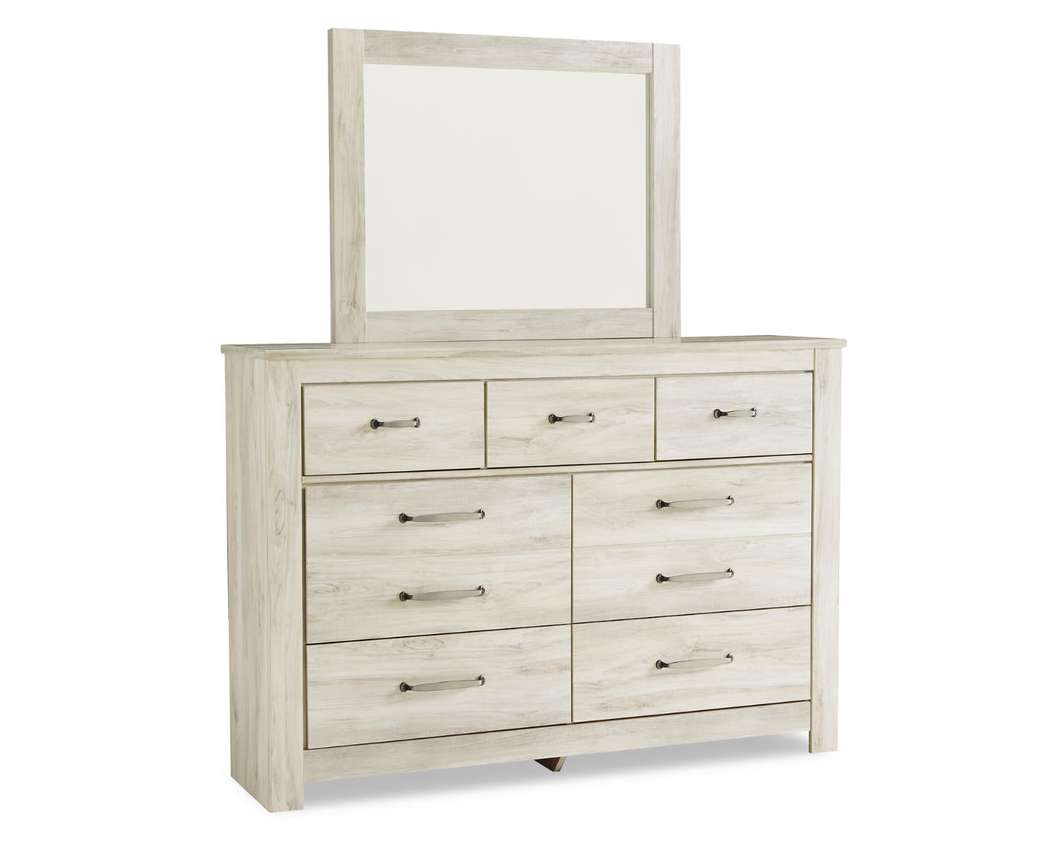 Bellaby Queen Crossbuck Panel Bed, Dresser, Mirror and 2 Nightstands