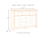 Bellaby King Panel Storage Bed, Dresser, Mirror and Nightstand
