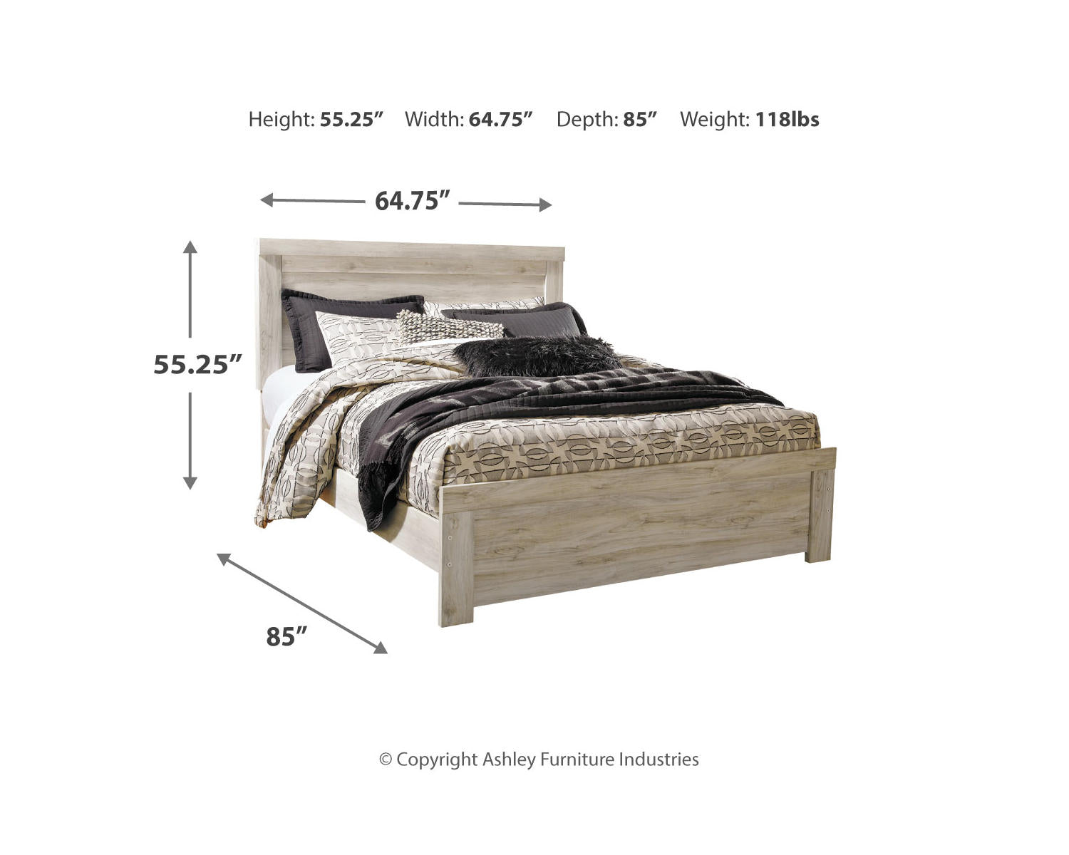 Bellaby Queen Panel Bed, Dresser, Mirror, and Nightstand