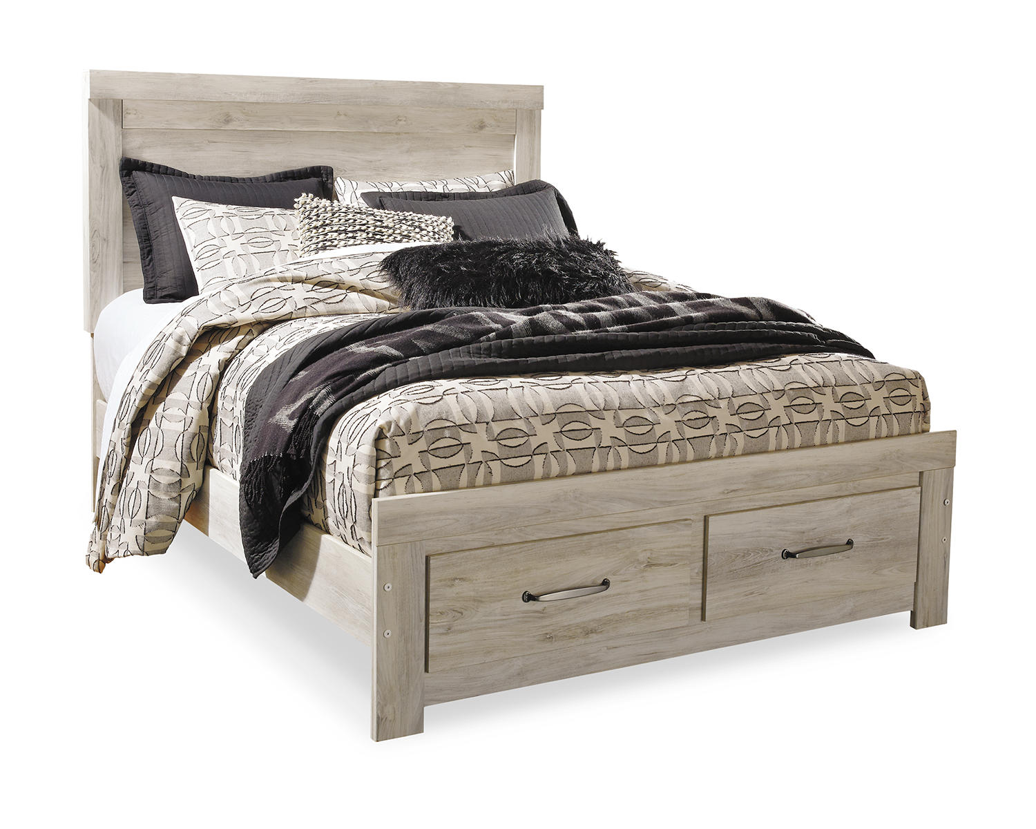 Bellaby Queen Panel Storage Bed, Dresser and Mirror
