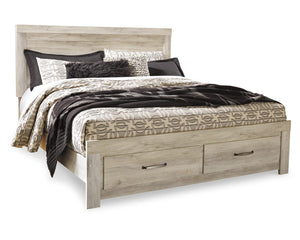 Bellaby King Panel Storage Bed, Dresser, Mirror and 2 Nightstands