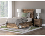 Chirason Twin Panel Bed with Storage