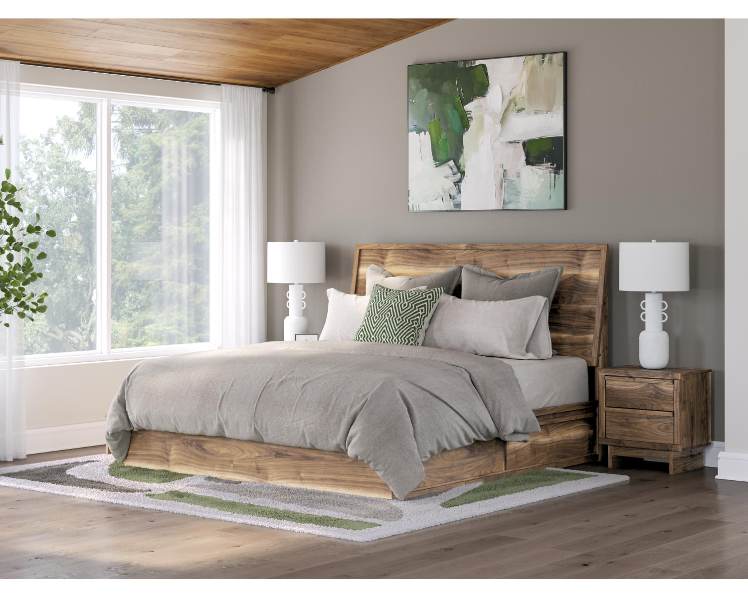 Chirason King Panel Bed with Storage