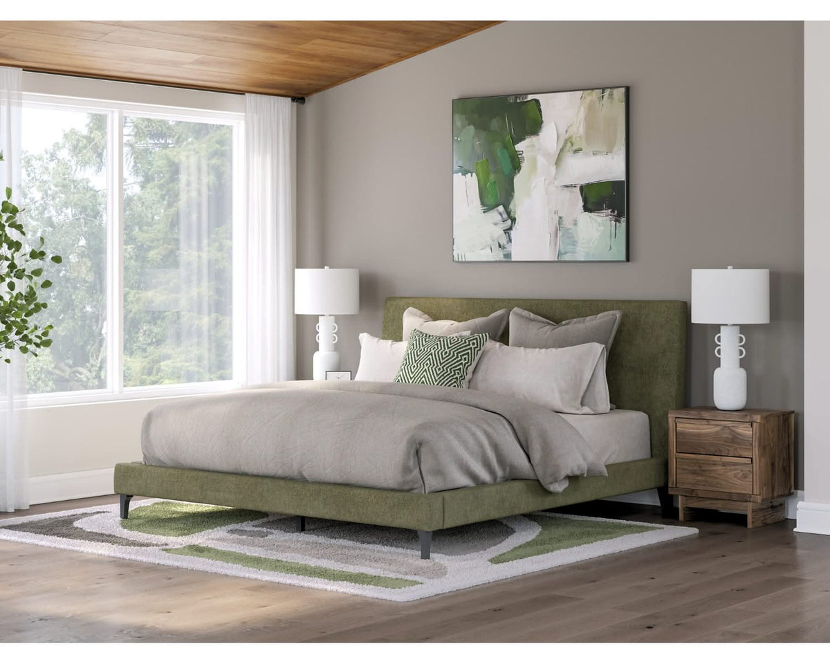 Chirason King Upholstered Bed with Roll Slats