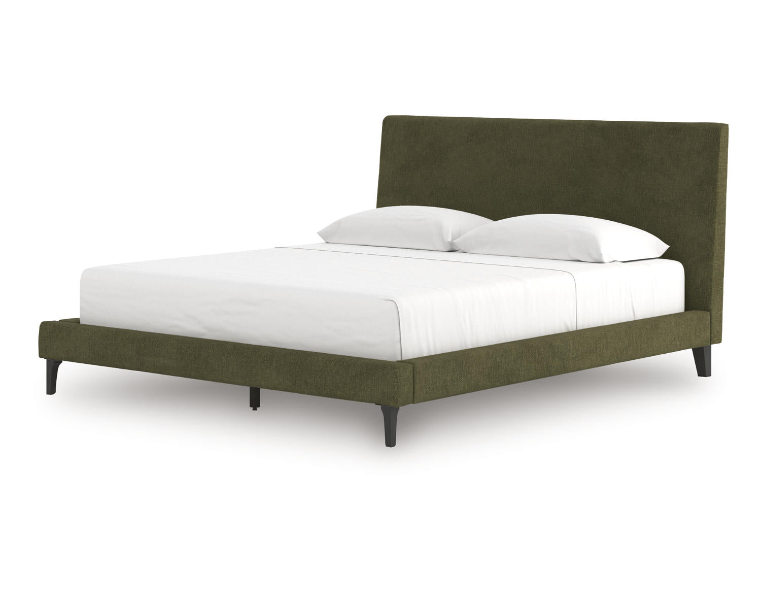 Chirason California King Upholstered Bed with Roll Slats