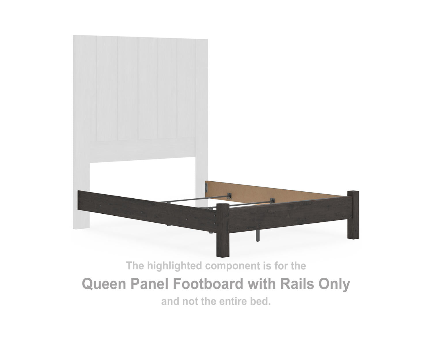 Fraluna Queen Panel Footboard with Rails