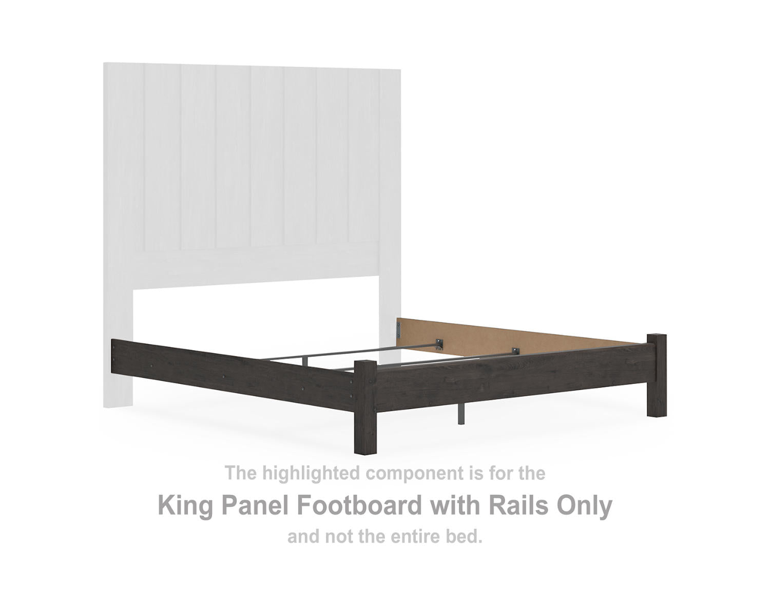Fraluna King Panel Footboard with Rails