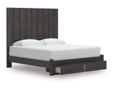 Cama Fraluna King con almacenamiento y paneles