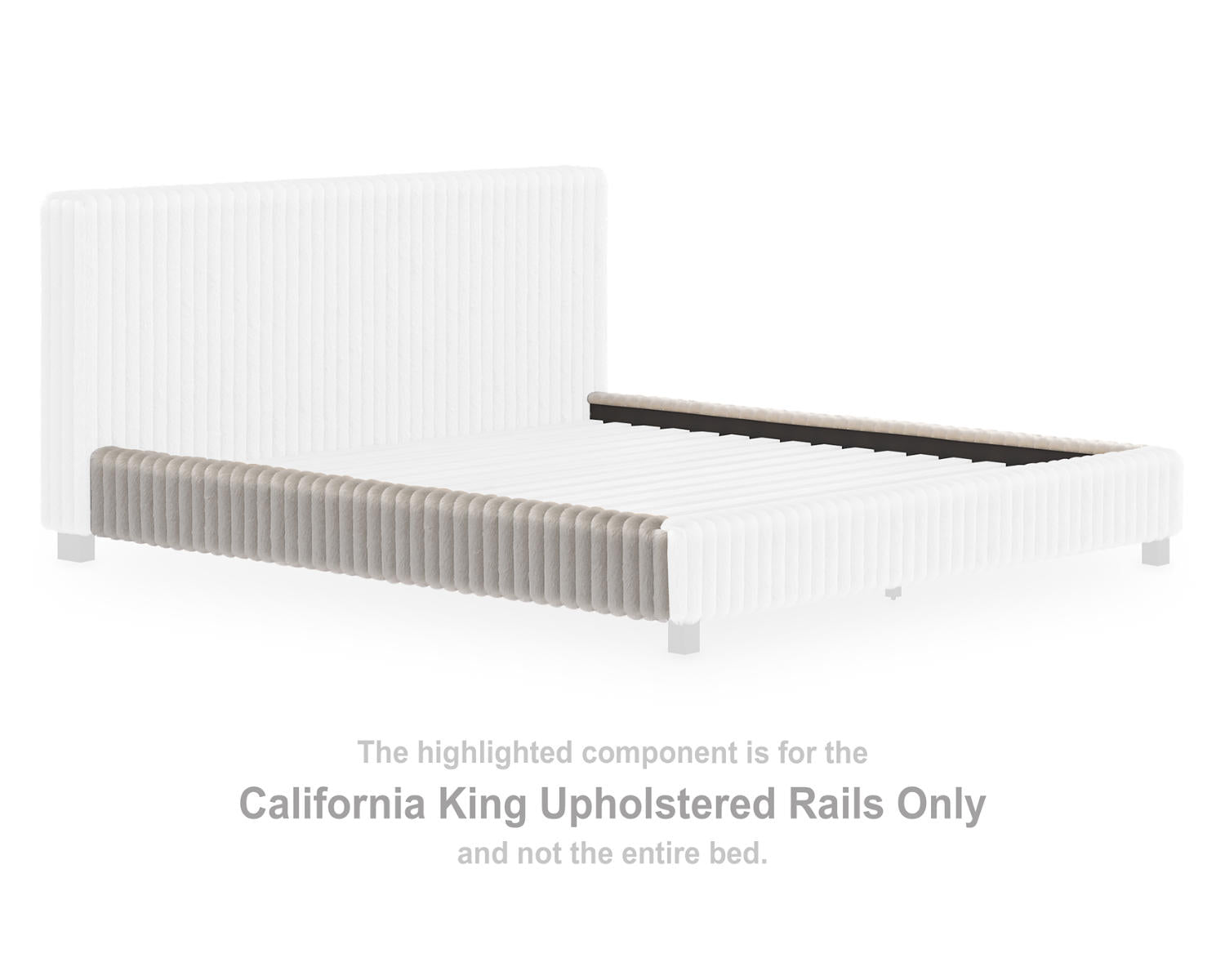 Zuraleus California King Upholstered Rails