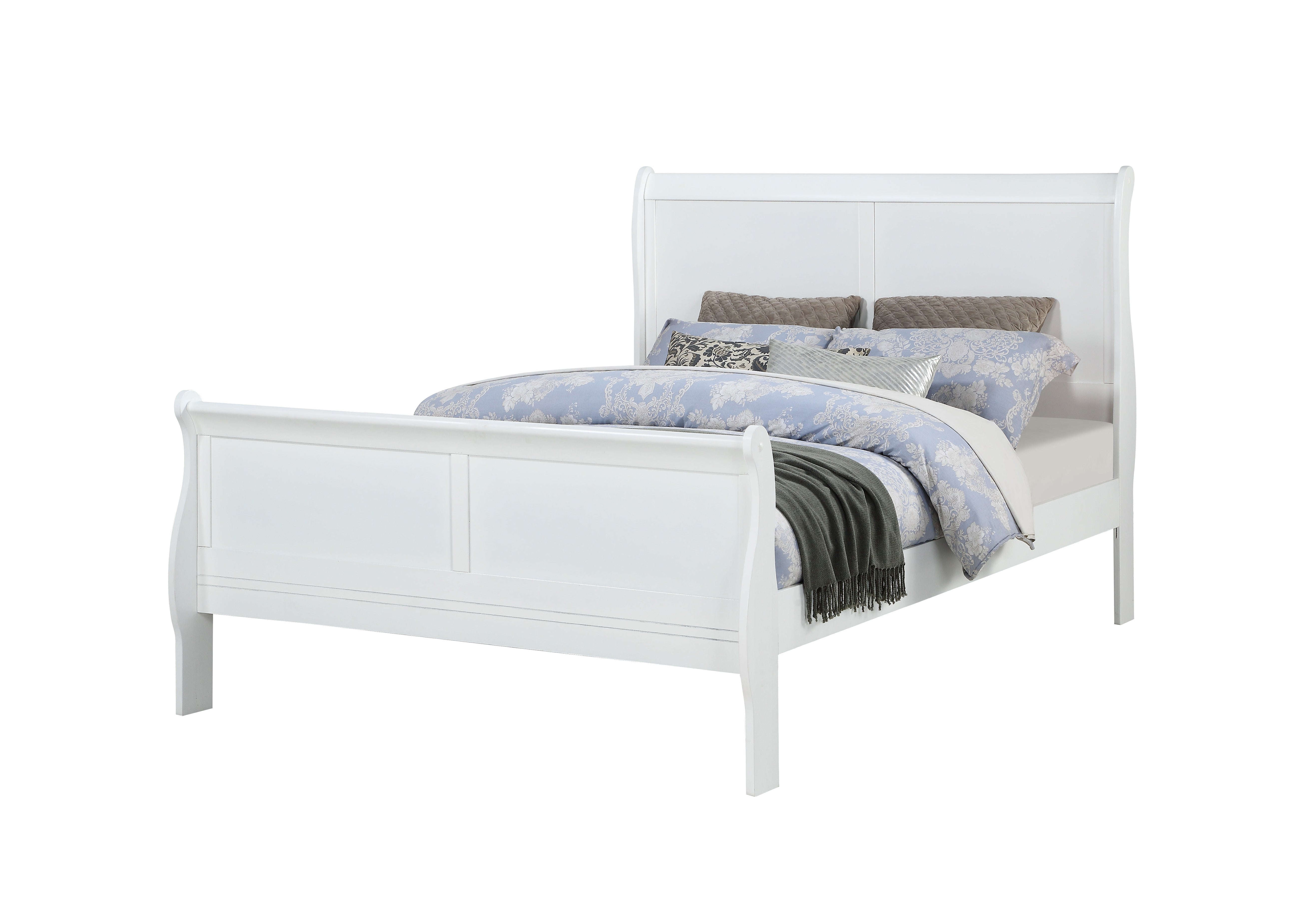 SETB3650 LOUIS PHILIP WHITE TWIN BEDROOM GROUP