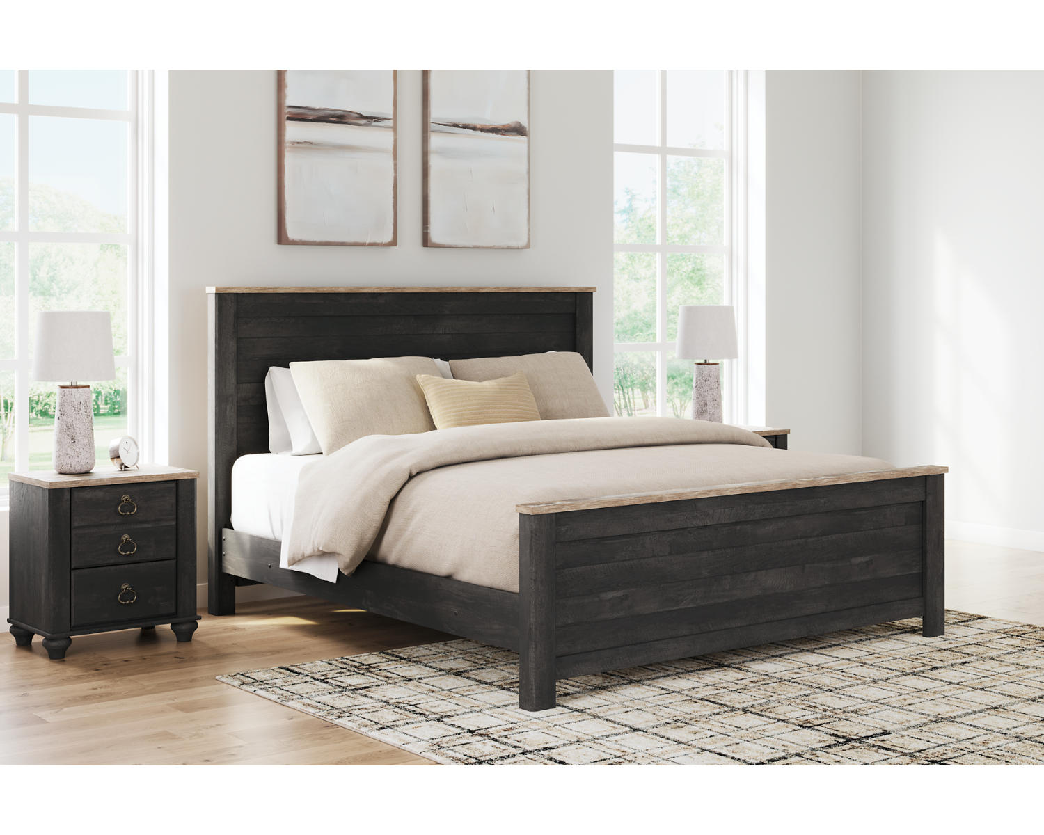 Nanforth King Panel Bed