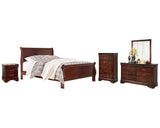 Alisdair King Sleigh Bed, Dresser, Mirror and Nightstand
