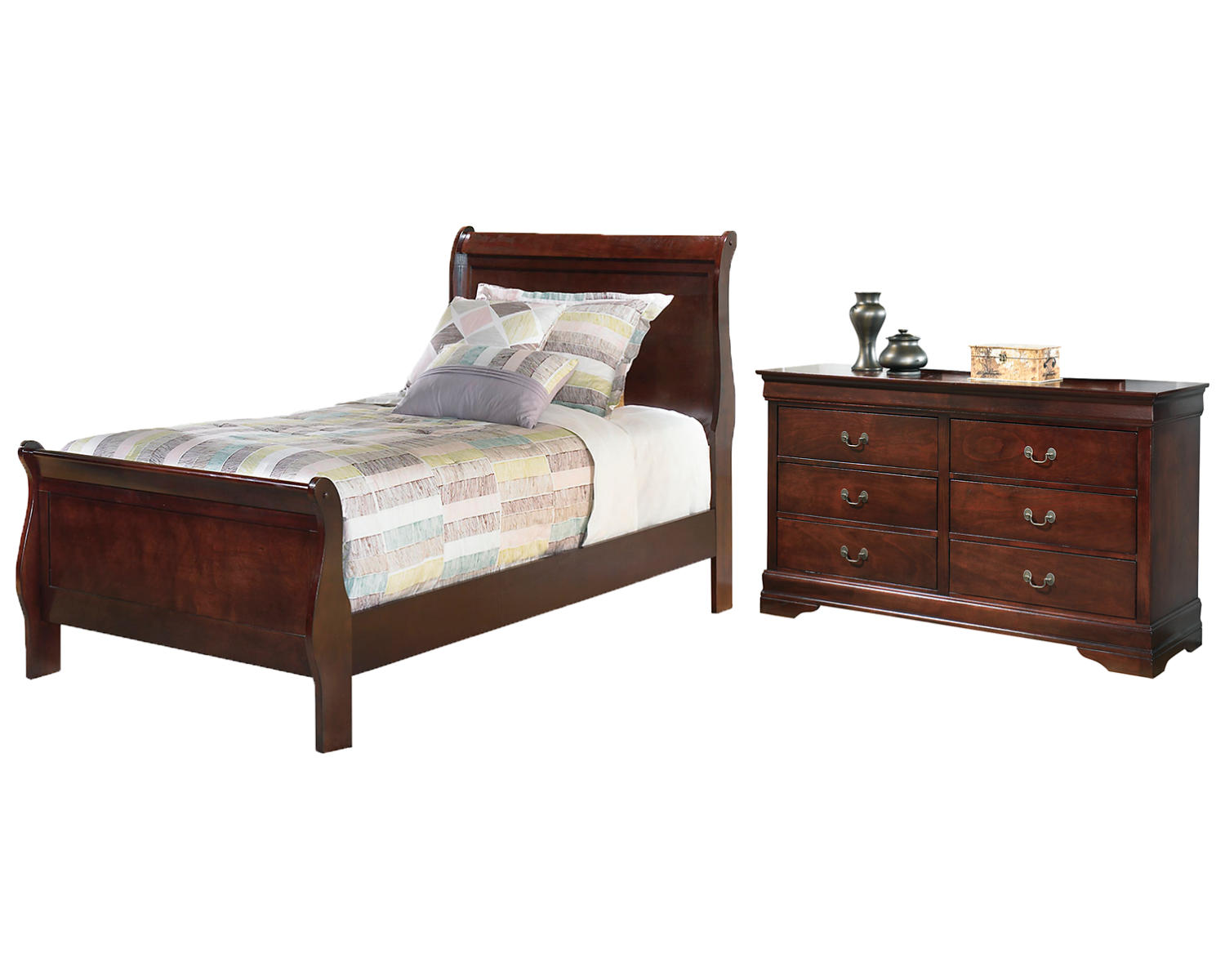Alisdair Twin Sleigh Bed and Dresser