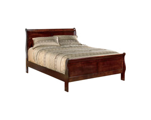 Cama Alisdair King tipo trineo, tocador, espejo, cómoda y dos mesitas de noche