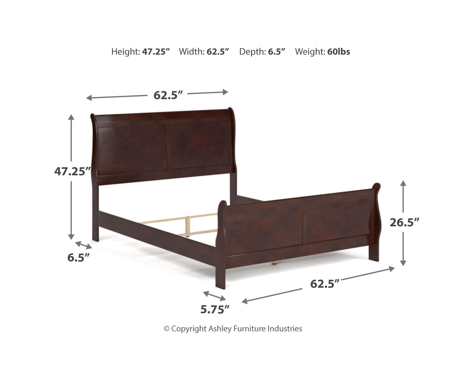 Alisdair Queen Sleigh Bed, Dresser and Chest