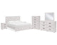 Cayboni King Panel Bed, Dresser, Mirror, Chest and 2 Nightstands