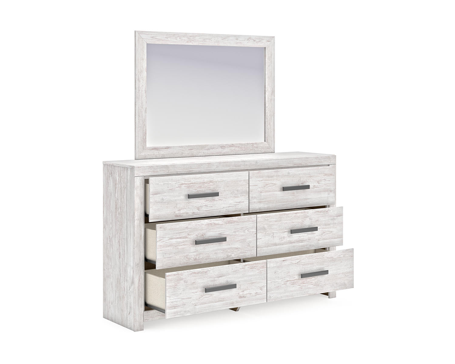 Cayboni Queen Panel Bed, Dresser and Mirror