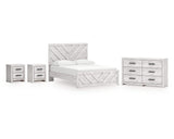 Cayboni Queen Panel Bed, Dresser and 2 Nightstands