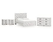 Cayboni Queen Panel Bed, Dresser and 2 Nightstands
