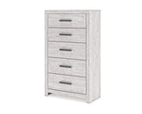 Cayboni King Panel Bed, Dresser, Mirror, Chest and 2 Nightstands