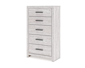 Cayboni King Panel Bed, Dresser, Mirror, Chest and 2 Nightstands