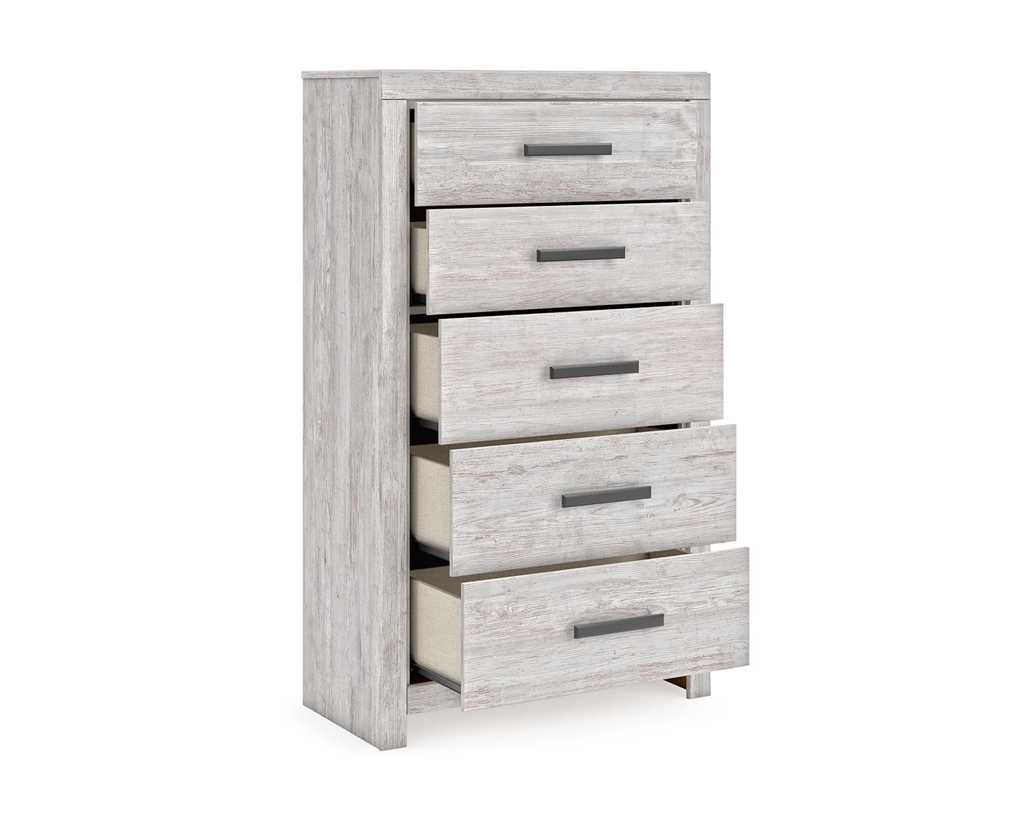 Cayboni King Panel Bed, Dresser, Mirror, Chest and 2 Nightstands