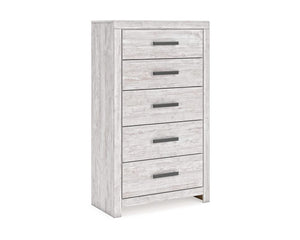 Cayboni King Panel Bed, Dresser, Mirror, Chest and 2 Nightstands