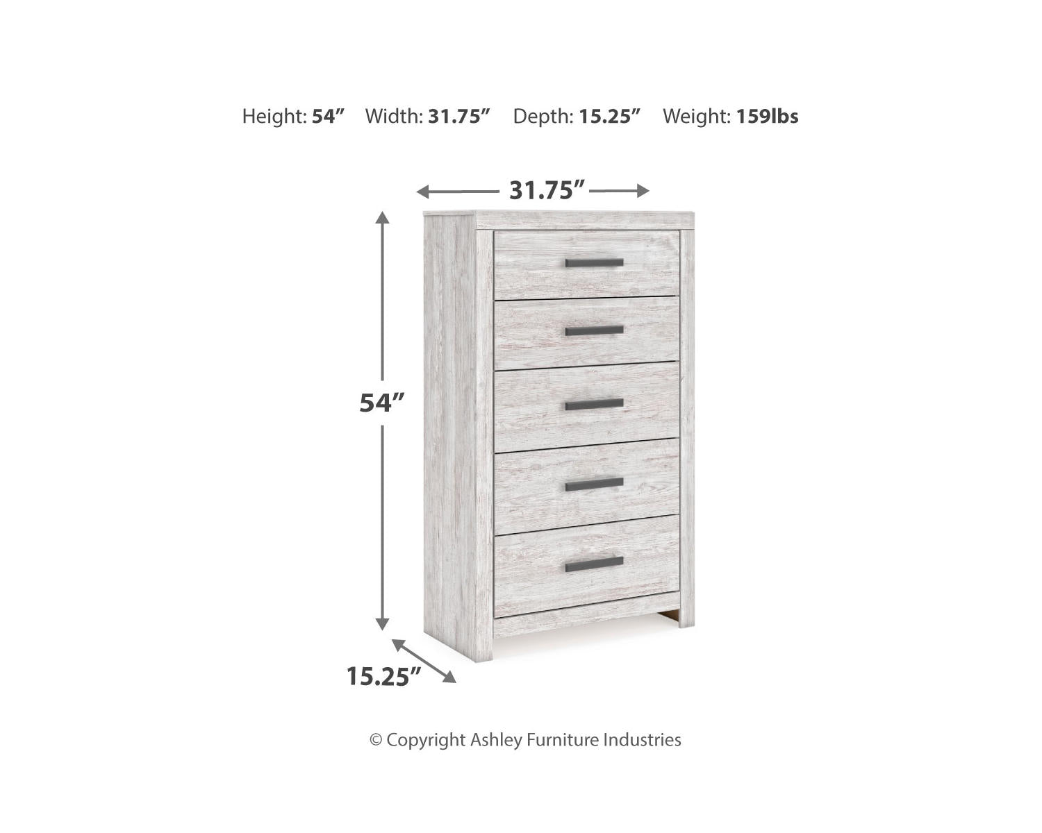 Cayboni King Panel Bed, Dresser, Mirror, Chest and 2 Nightstands