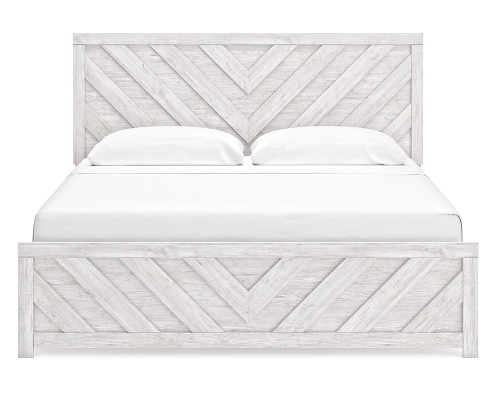 Cayboni King Panel Bed, Dresser, Mirror, Chest and 2 Nightstands