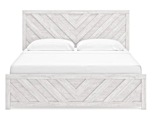 Cayboni King Panel Bed, Dresser, Mirror, Chest and 2 Nightstands