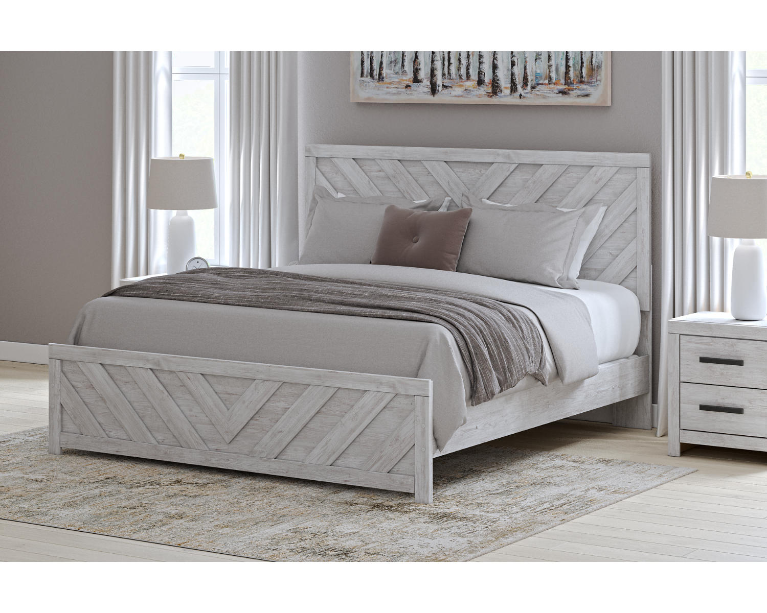 Cayboni King Panel Bed