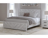 Cama King con paneles Cayboni