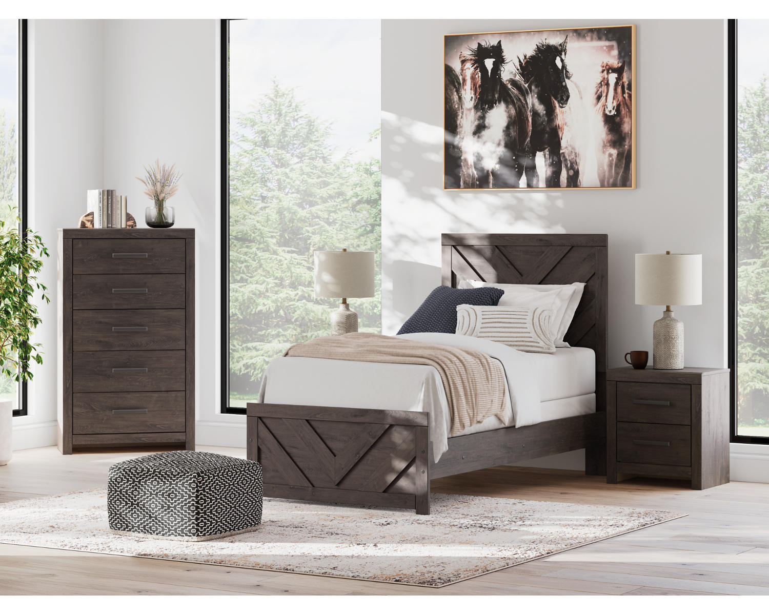 Prendonea Twin Panel Bed