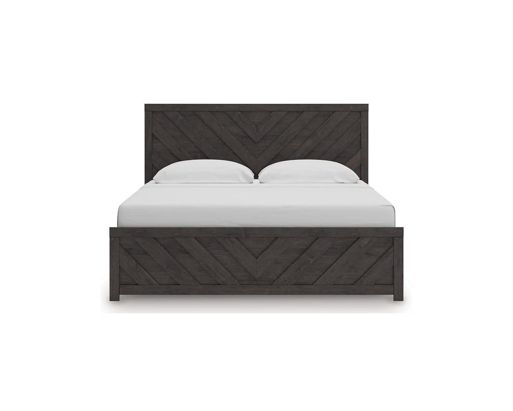 Cama King con paneles Prendonea