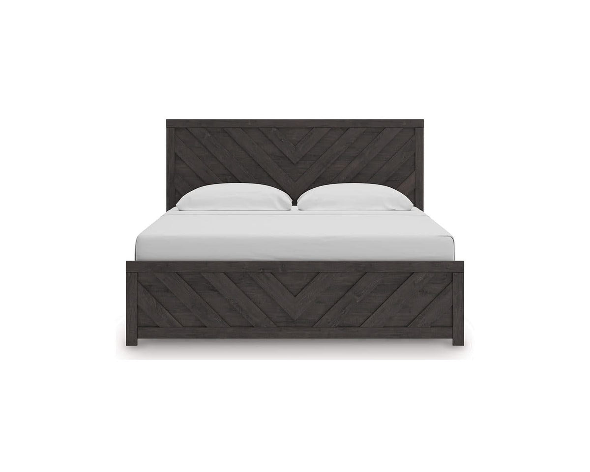 Cama King con paneles Prendonea