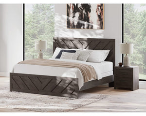 Cama King con paneles Prendonea