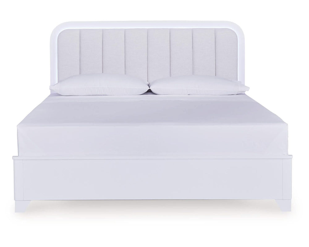 Jarlee King Upholstered Panel Bed