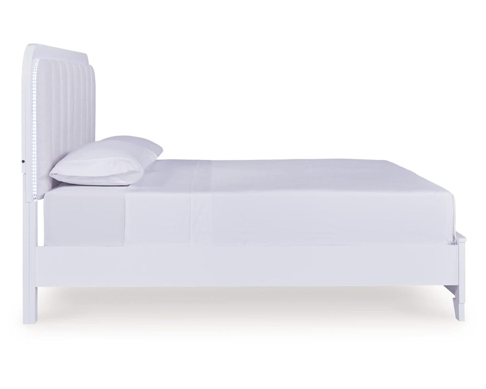 Jarlee King Upholstered Panel Bed