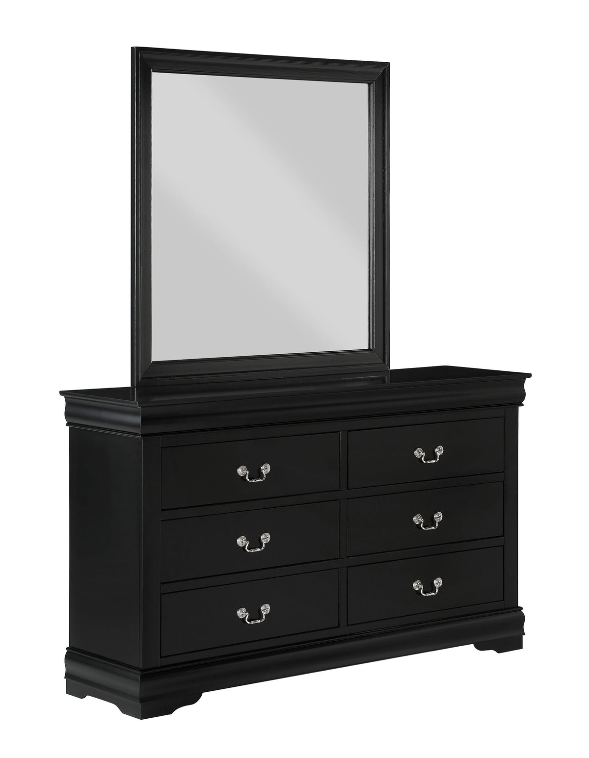 SETB3950 LOUIS PHILIP BLACK TWIN BEDROOM GROUP