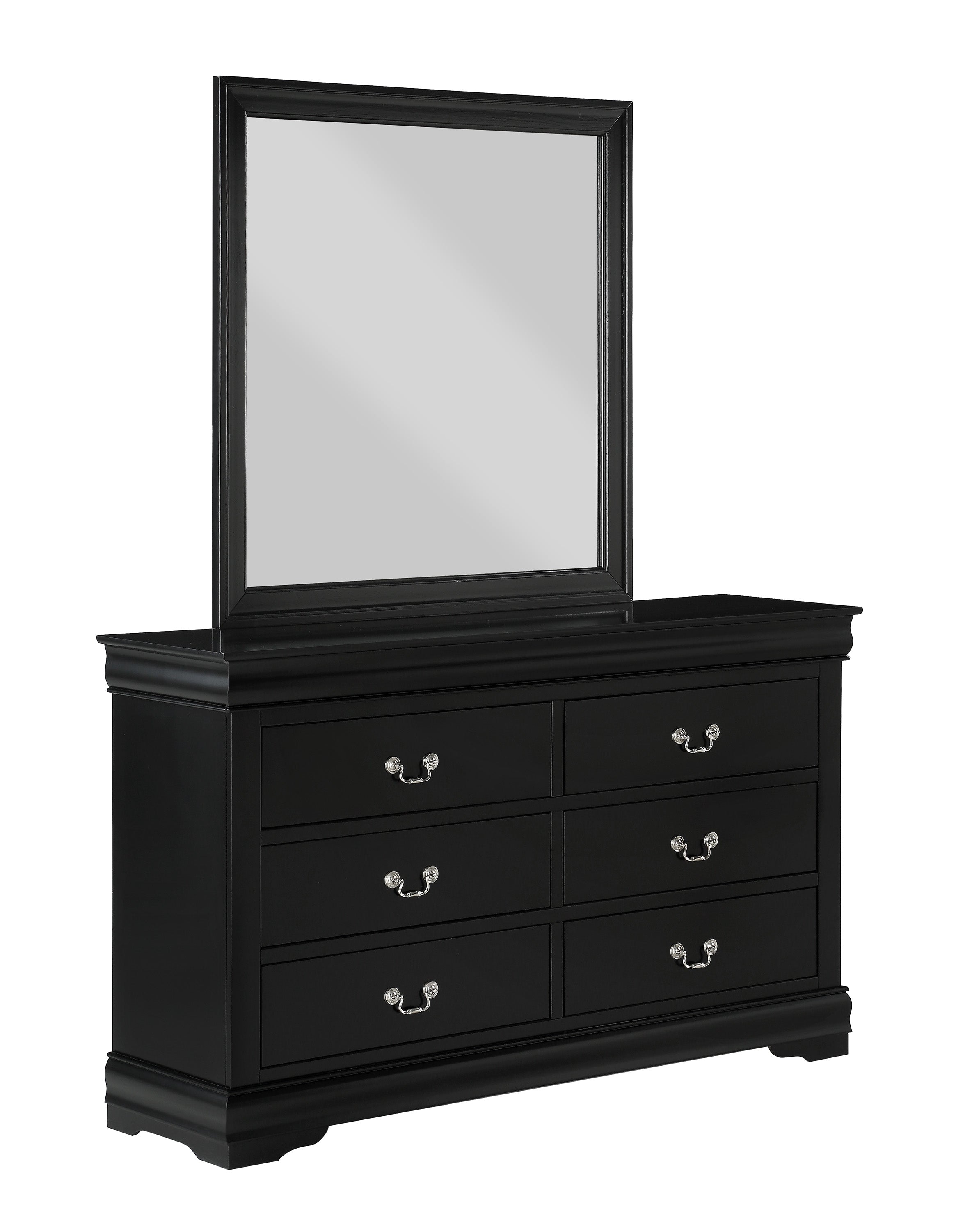SETB3950 LOUIS PHILIP BLACK TWIN BEDROOM GROUP