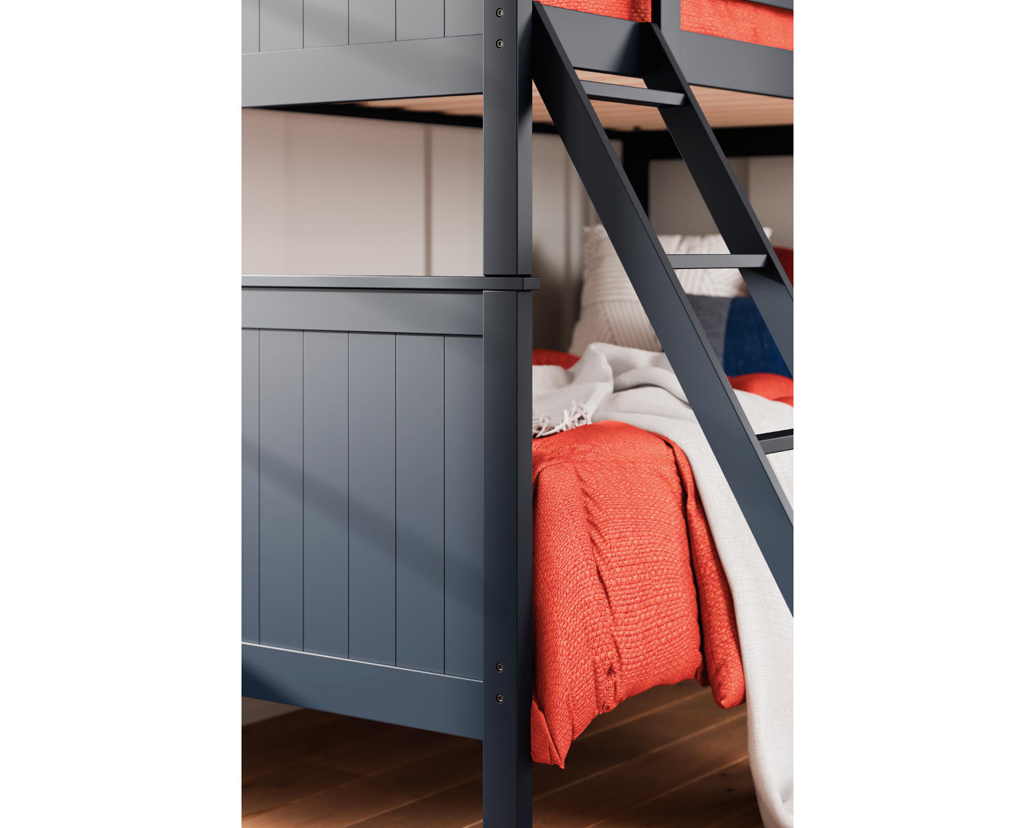 Nextonfort Twin over Twin Bunk Bed with Mattresses