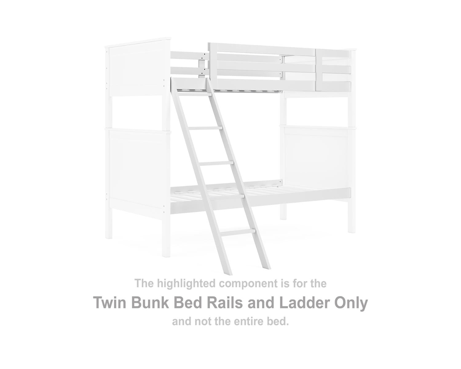 Nextonfort Twin Bunk Bed Rails and Ladder