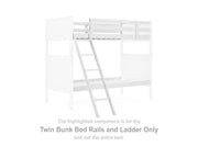 Nextonfort Twin Bunk Bed Rails and Ladder